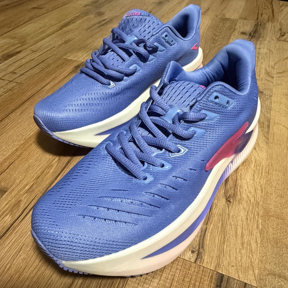 Brooks Glycerin Max 2 Womens Running Shoes Blue Pink Size 8 Medium D